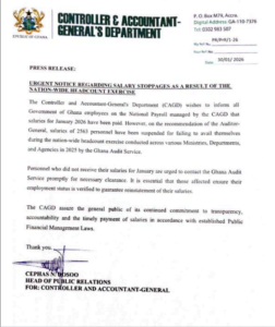 Controller and Accountant-General’s Department, Government,Workers,Salaries,Suspended